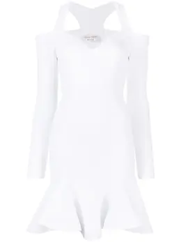 Alexander McQueen: Платье с v-образным вырезом 