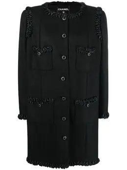 CHANEL Pre-Owned: Пальто из шерсти 