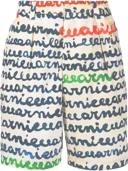 Marni: Шорты с принтом 