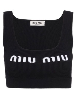 Miu Miu: Трикотажная майка 