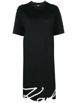 Karl Lagerfeld: Хлопковое платье  Signature