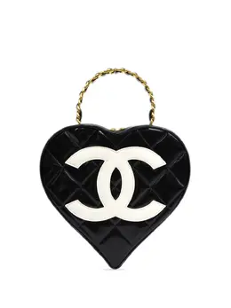CHANEL Pre-Owned: Чёрная сумка-шоппер 