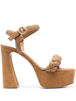 Gianvito Rossi: Коричневые сандалии 