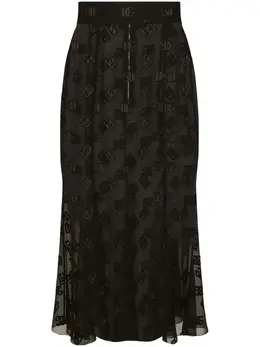 Dolce & Gabbana: Атласная юбка  DG