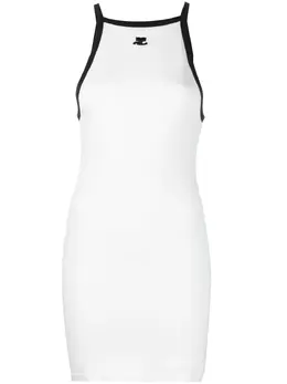 Courrèges: Платье без рукава 