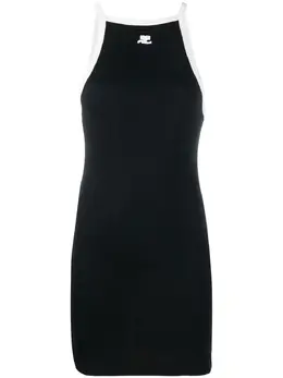 Courrèges: Платье без рукава 
