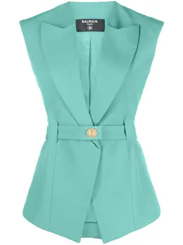 Balmain: Куртка без рукава 