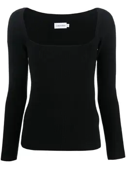 Calvin Klein: Топ с длинным рукавом 