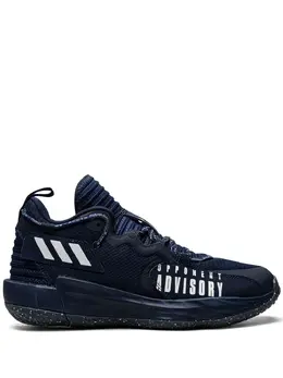 adidas: Синие кроссовки  Dame 7