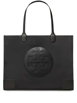Tory Burch: Чёрная сумка-шоппер  Ella