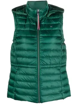 Tommy Hilfiger: Зелёный жилет 