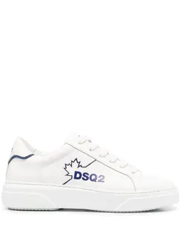 Dsquared2: Белые кроссовки  Bumper