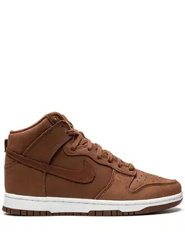 Nike: Коричневые кроссовки  Dunk High Premium