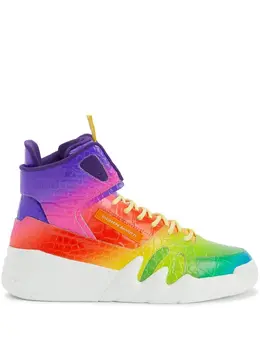 Giuseppe Zanotti: Радужные кроссовки 