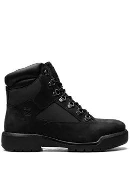 Timberland: Чёрные ботинки 