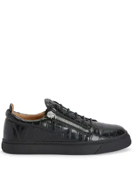 Giuseppe Zanotti: Чёрные кроссовки  Frankie