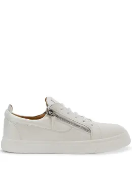 Giuseppe Zanotti: Белые кроссовки  Frankie