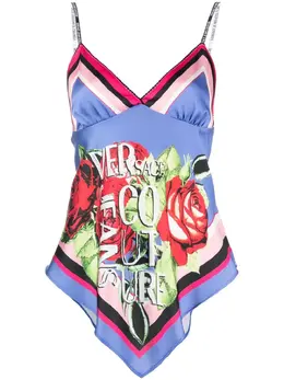 Versace Jeans Couture: Шарф с растительным принтом 