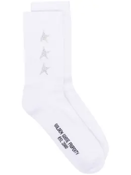 Golden Goose: Белые носки  Star