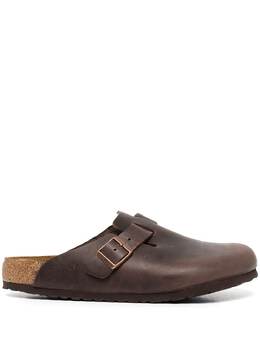 Birkenstock: Тёмные сандалии 