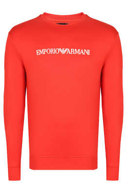 EMPORIO ARMANI: Оранжевая толстовка 