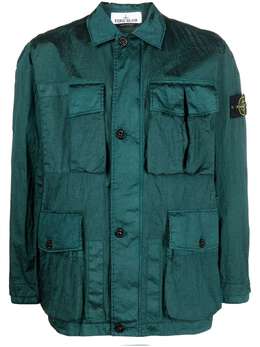 Stone Island: Зелёная рубашка  Compass