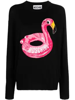 Moschino: Трикотажный свитер 