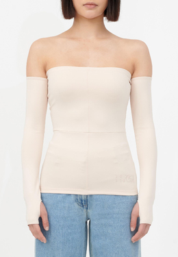 MM6 Maison Margiela: Белый топ 