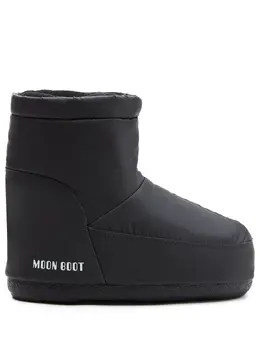 Moon Boot: Чёрные ботинки 