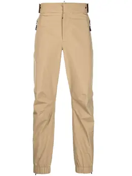 Moncler Grenoble: Бежевые брюки 