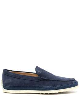 Tod's: Синие мокасины 