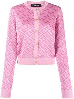 Versace: Розовый кардиган  La Greca