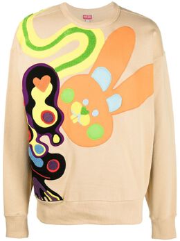 Kenzo: Бежевый свитшот 