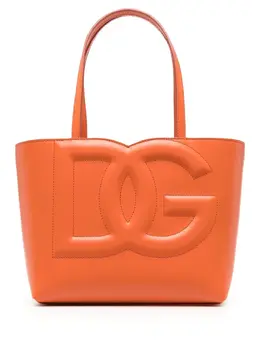 Dolce & Gabbana: Оранжевая сумка-шоппер  DG