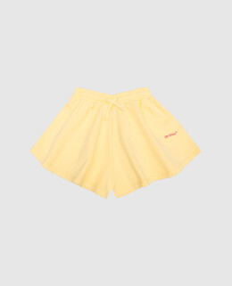 Off-White: Жёлтые шорты 