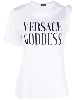 Versace: Футболка с принтом 