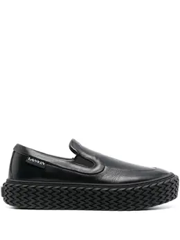 Lanvin: Чёрные мокасины 