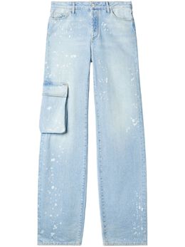 Off-White: Светлые джинсы 