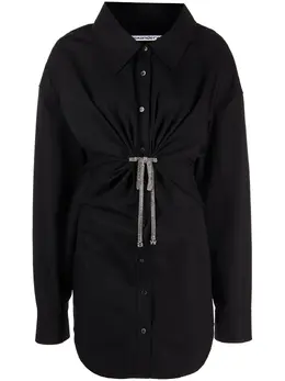 Alexander Wang: Рубашка со стразами 