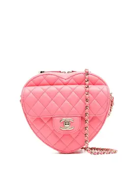 CHANEL Pre-Owned: Розовая сумка через плечо 
