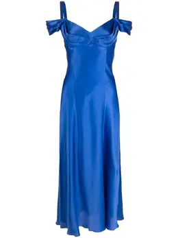 Alberta Ferretti: Драпированное платье 