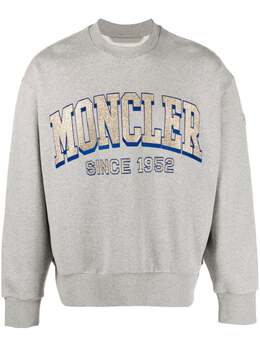 Moncler: Свитер с принтом 