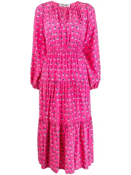 DVF Diane von Furstenberg: Платье с длинным рукавом 