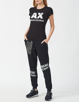 ARMANI EXCHANGE: Чёрная футболка 