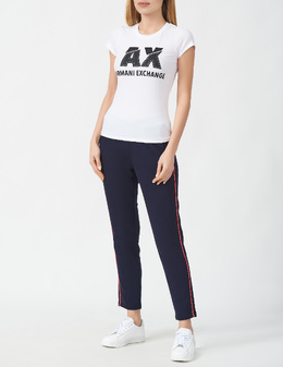 ARMANI EXCHANGE: Белая футболка 