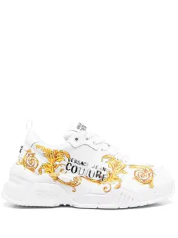 Versace Jeans Couture: Белые кроссовки 