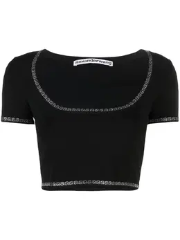 Alexander Wang: Чёрная футболка 