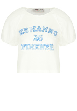 ERMANNO FIRENZE: Белая футболка 