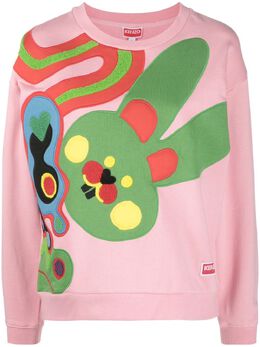 Kenzo: Розовый свитшот 