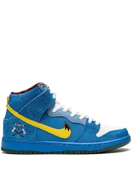 Nike: Голубые кроссовки  Dunk High Premium SB